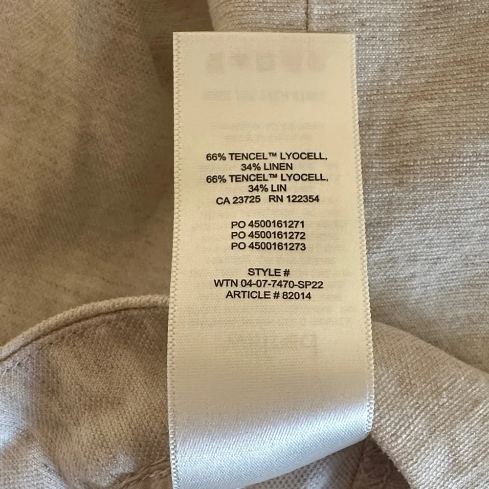 Wilfred Neutral Cream Linen Mini Skirt - Classic Women's Skirt - Picture 5 of 5